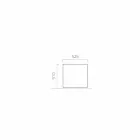 Rund / rektangulär trädgårdsplanter i stål tillverkad i Italien - Philly Viadurini