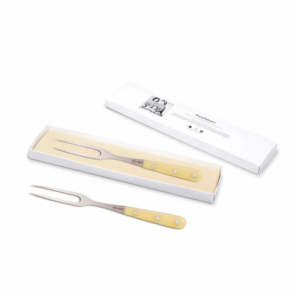 Berti skivgaffel i rostfritt stål exklusivt för Viadurini - Besano Viadurini