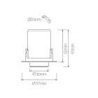 Fotoprojektor Taklampa i vit eller svart aluminium 4 delar - etruskisk Viadurini