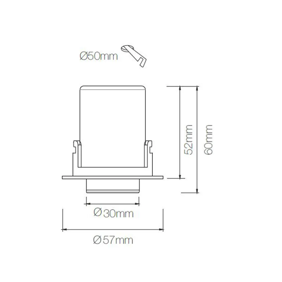Fotoprojektor Justerbar Led Taklampa i Aluminium 4 Delar - Etruskisk Viadurini