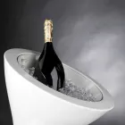 Golv Frappeuse i vit polyeten Tillverkad i Italien - Bratislava Viadurini