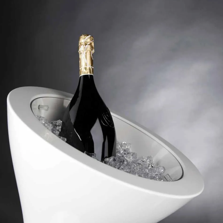 Golv Frappeuse i vit polyeten Tillverkad i Italien - Bratislava Viadurini