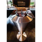 Modern golv Frappeuse i stål Satin finish Gjord i Italien - Astana Viadurini