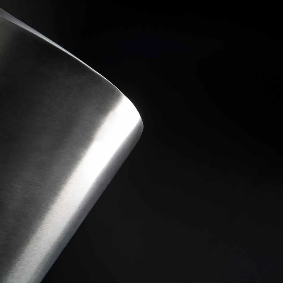 Modern golv Frappeuse i stål Satin finish Gjord i Italien - Astana Viadurini