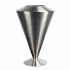 Modern golv Frappeuse i stål Satin finish Gjord i Italien - Astana Viadurini