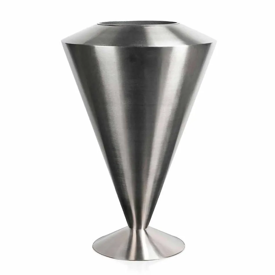 Modern golv Frappeuse i stål Satin finish Gjord i Italien - Astana Viadurini