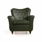 Fratelli Boffi Leonie Design stoppad stol, rygg capitonnè Viadurini