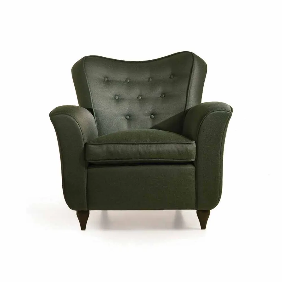 Fratelli Boffi Leonie Design stoppad stol, rygg capitonnè Viadurini