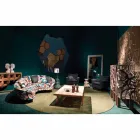 Fratelli Boffi Leonie Design stoppad stol, rygg capitonnè Viadurini