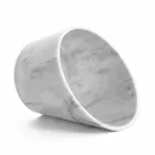 Vin- eller champagneglacett i vit Carrara-marmor tillverkad i Italien - Ciotti Viadurini