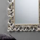 Stor vertikal vägg spegel med dekorerade ram Paris Viadurini