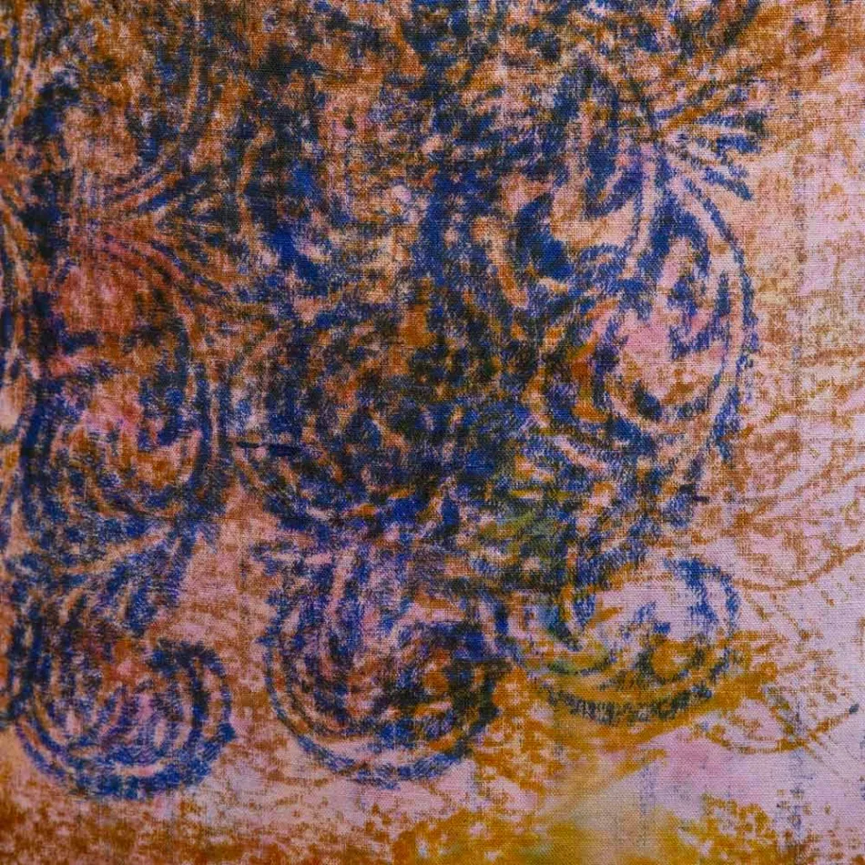 Handgjord förkläde Handgjord tryck enstaka i bomull - märken Viadurini