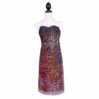 Italienska handgjorda förkläde i bomull med manuellt konsttryck - märken Viadurini