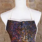 Italienska handgjorda förkläde i bomull med manuellt konsttryck - märken Viadurini