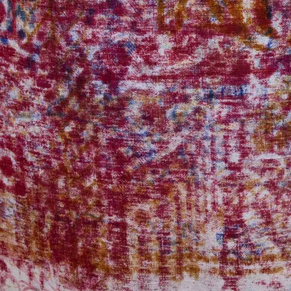 Italienska handgjorda förkläde i bomull med manuellt konsttryck - märken Viadurini