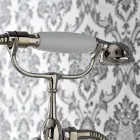 Klassisk badkarsrandgrupp med handdusch i mässing Tillverkad i Italien - Ercolina Viadurini