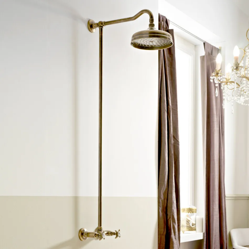 Handgjord duschgrupp i mässing i klassisk stil - Miriano Viadurini