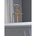 Golvstående badkarsenhet med handdusch och flexibel slang Made in Italy - Milano Viadurini