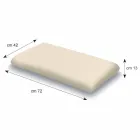 13 cm hög Memory Foam kudde Tillverkad i Italien - Magnolia Viadurini
