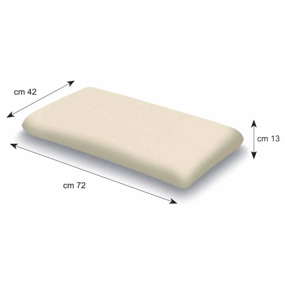 13 cm hög Memory Foam kudde Tillverkad i Italien - Magnolia Viadurini