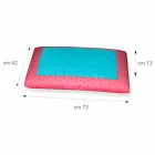 Kudde i Memory Ginseng och Memory AirSense 13 cm hög Tillverkad i Italien - Metz Viadurini