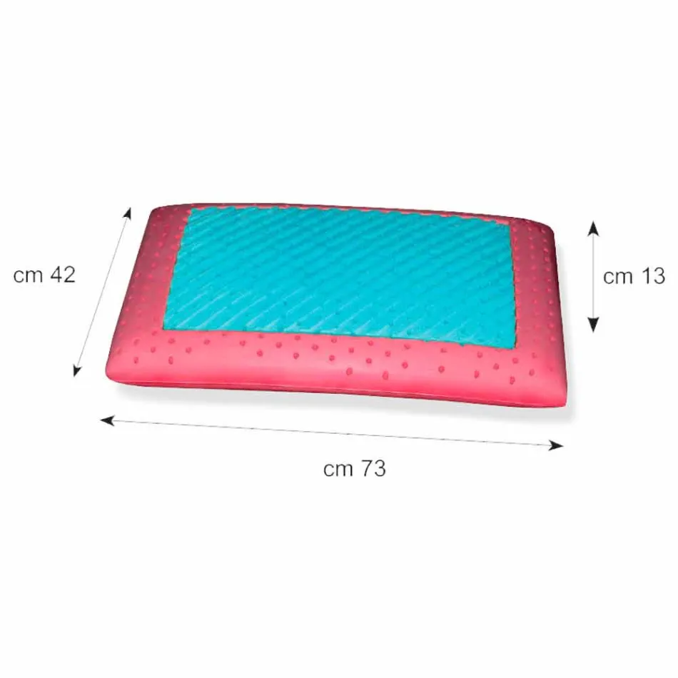 Kudde i Memory Ginseng och Memory AirSense 13 cm hög Tillverkad i Italien - Metz Viadurini