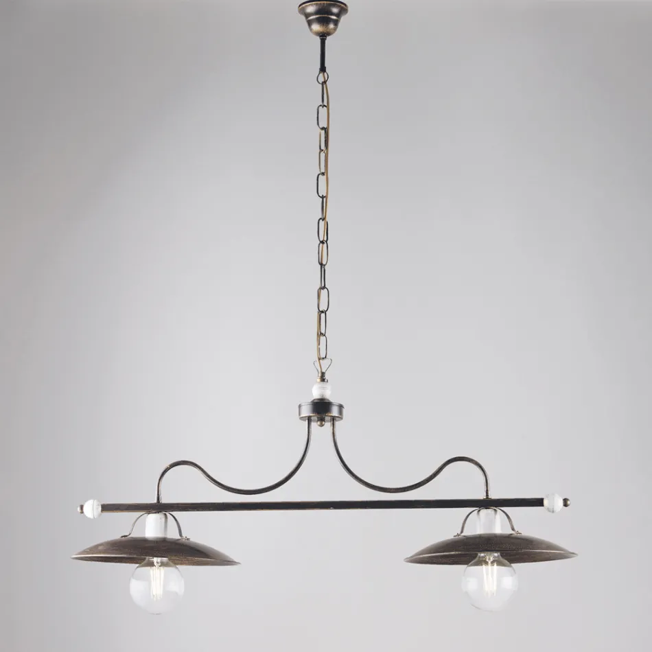 Italienskt tillverkad glas- och metallbelysning för eleganta utrymmen – Equinozio Viadurini