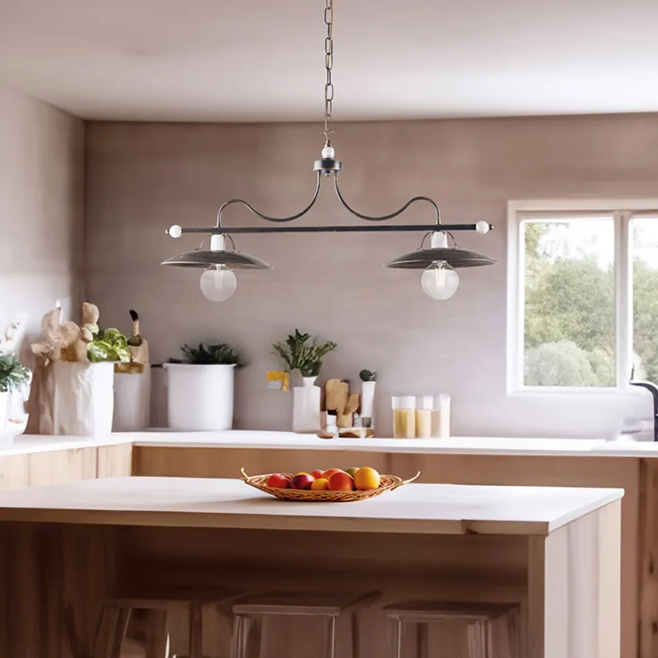 Italienskt tillverkad glas- och metallbelysning för eleganta utrymmen – Equinozio Viadurini