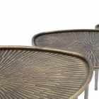 Uppsättning av 3 modern design järn kaffebord - Marla Viadurini