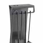 Uppsättning av 4 tillverkade i Italien Design stål eldstadsverktyg - Chandler Viadurini