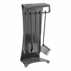 Uppsättning av 4 tillverkade i Italien Design stål eldstadsverktyg - Chandler Viadurini