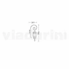 Utomhuslampa i gjuten aluminium tillverkad i Italien, Anika Viadurini