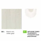 Vit aluminium vägglampa gjord i Italien, Anusca Viadurini