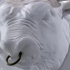 Vägglampa med 2 lampor i keramisk design i form av en tjur - Marrena Viadurini