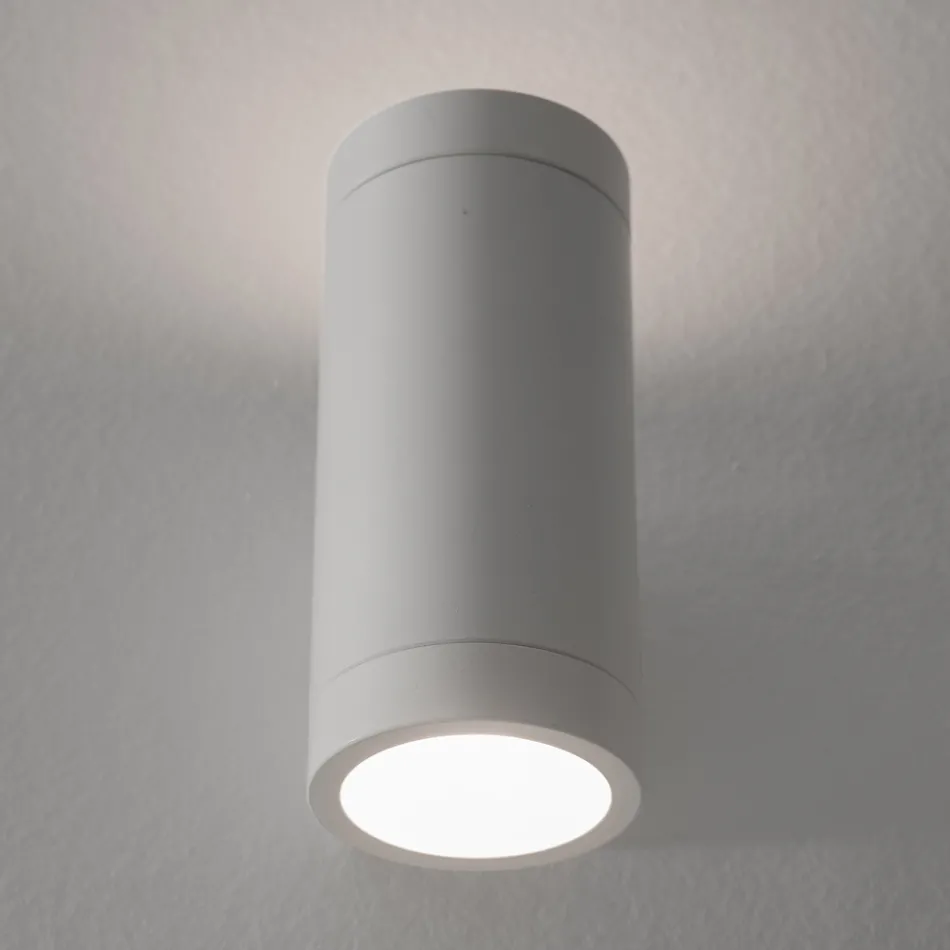 Design Vägglampa utomhus i vit eller svart aluminium - Leopida Viadurini