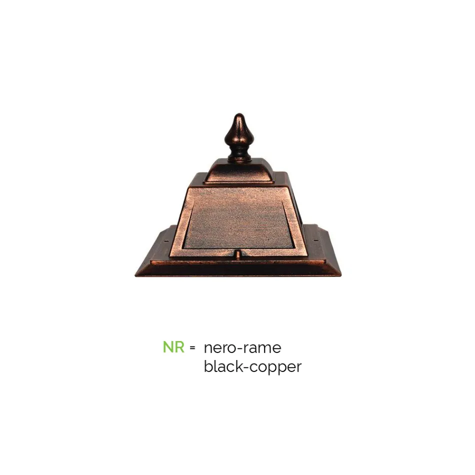 Utomhusvägglampa i aluminium och glas Tillverkad i Italien - Doroty Viadurini