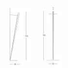 Dimbar metallvägglampa med integrerad LED Made in Italy - Celine Viadurini