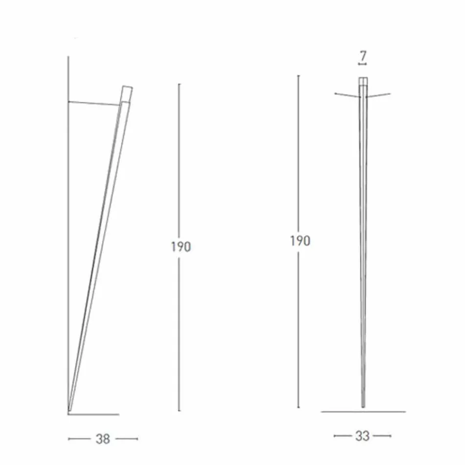 Dimbar metallvägglampa med integrerad LED Made in Italy - Celine Viadurini