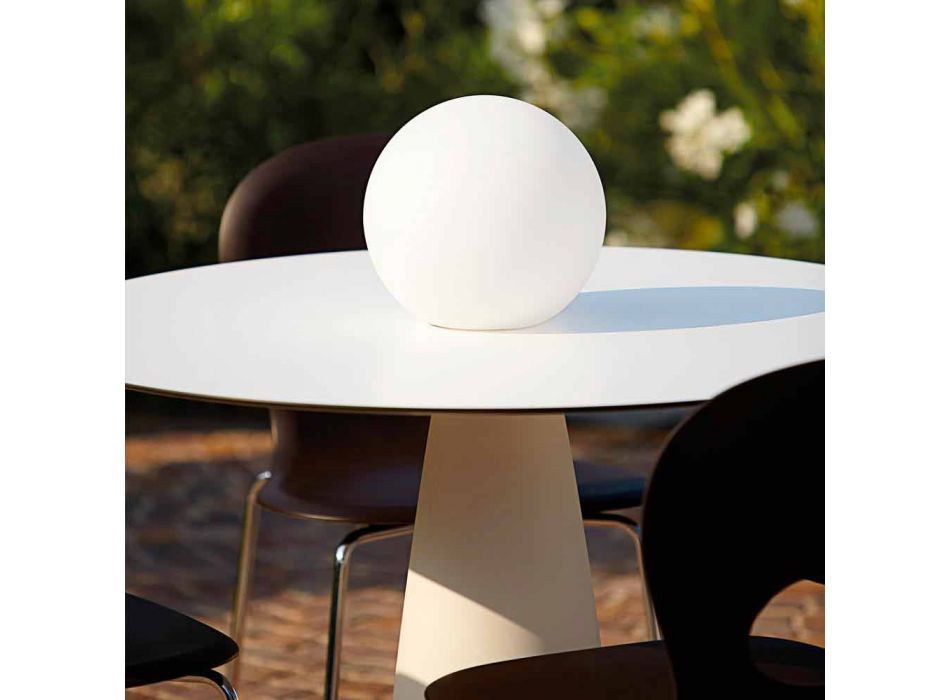 Glob sfär / bordslampa Slide Globo vit ljus tillverkad i Italien Viadurini