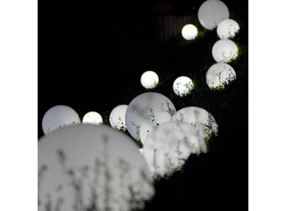 Glob sfär / bordslampa Slide Globo vit ljus tillverkad i Italien Viadurini