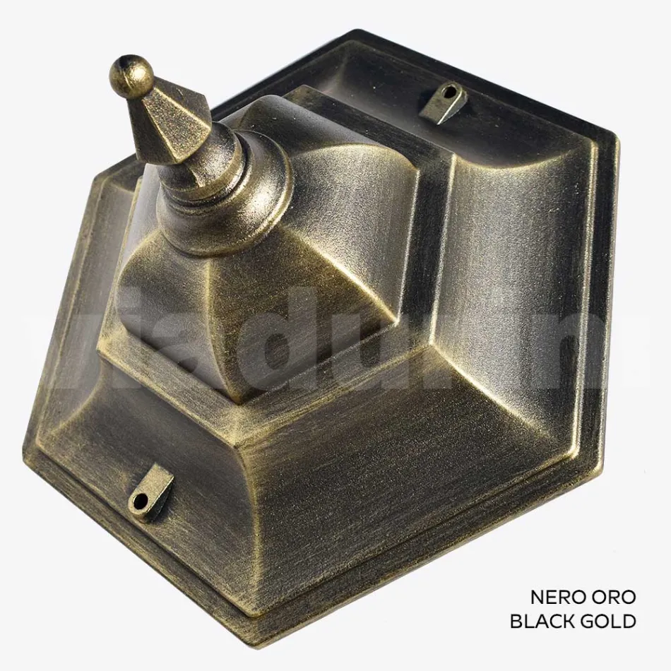 Trädgårdstaklampa i glas och 5 aluminiumfinishar - Pinako Viadurini