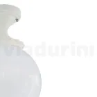 Taklampa i opal akryl och vit aluminiumstruktur - Trovabianco Viadurini