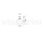 Taklampa i opal akryl och vit aluminiumstruktur - Trovabianco Viadurini