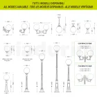 Taklampa i opal akryl och vit aluminiumstruktur - Trovabianco Viadurini