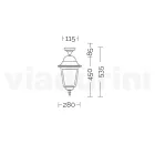 Taklampa utomhus i aluminium och sandblästrat glas - Alchemist Viadurini