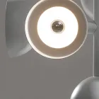 Hänglampa 16 lampor Design i vit eller svart -Celio Aluminium Viadurini