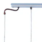 Upphängningslampa 3 lampor Vintage handgjorda järn och keramik - Chieti Viadurini