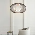 Taklampa målat stål, Ø90xh.53xl.cavo100cm, Joy Viadurini