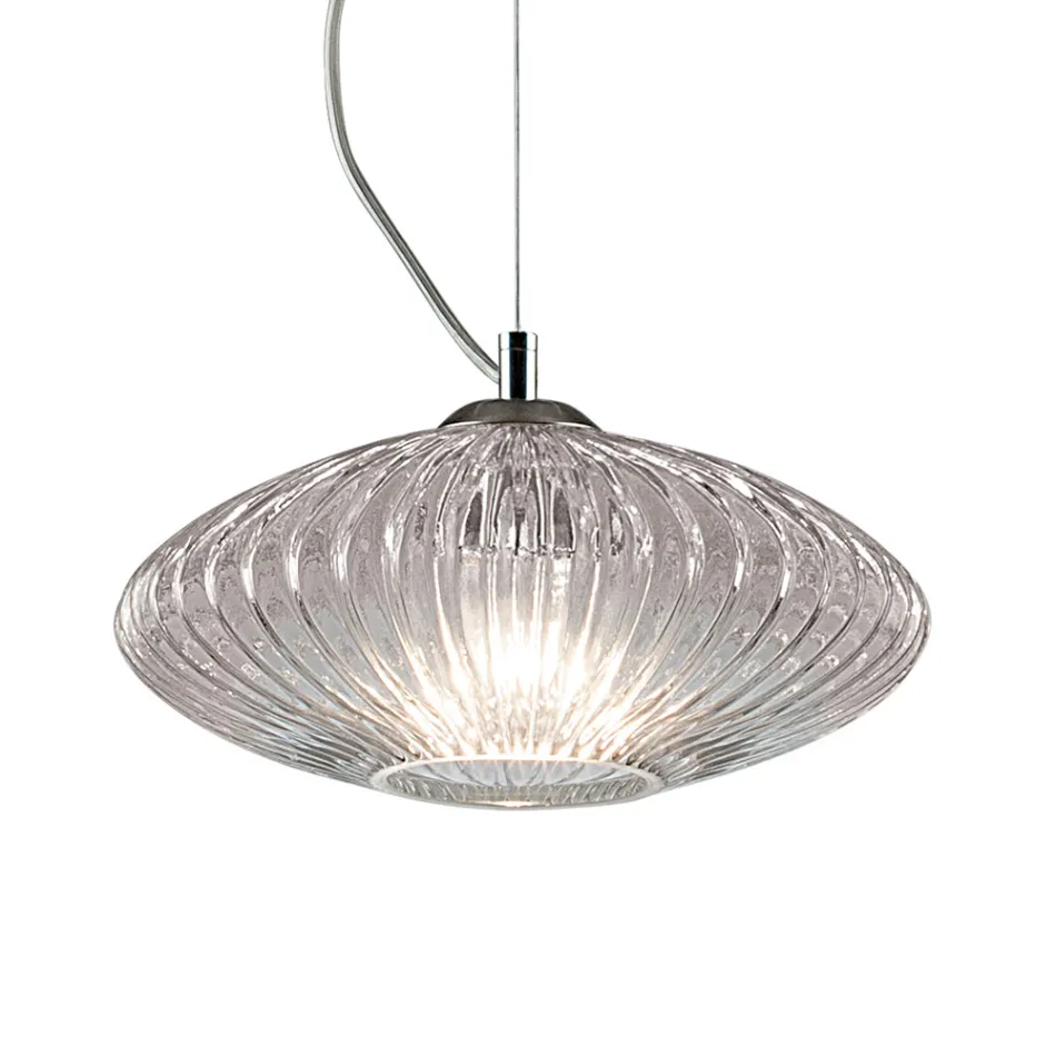 Handgjord blåst glasupphängningslampa i Venedig - Dafne Viadurini