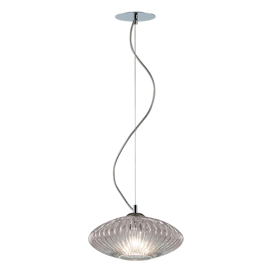 Handgjord blåst glasupphängningslampa i Venedig - Dafne Viadurini